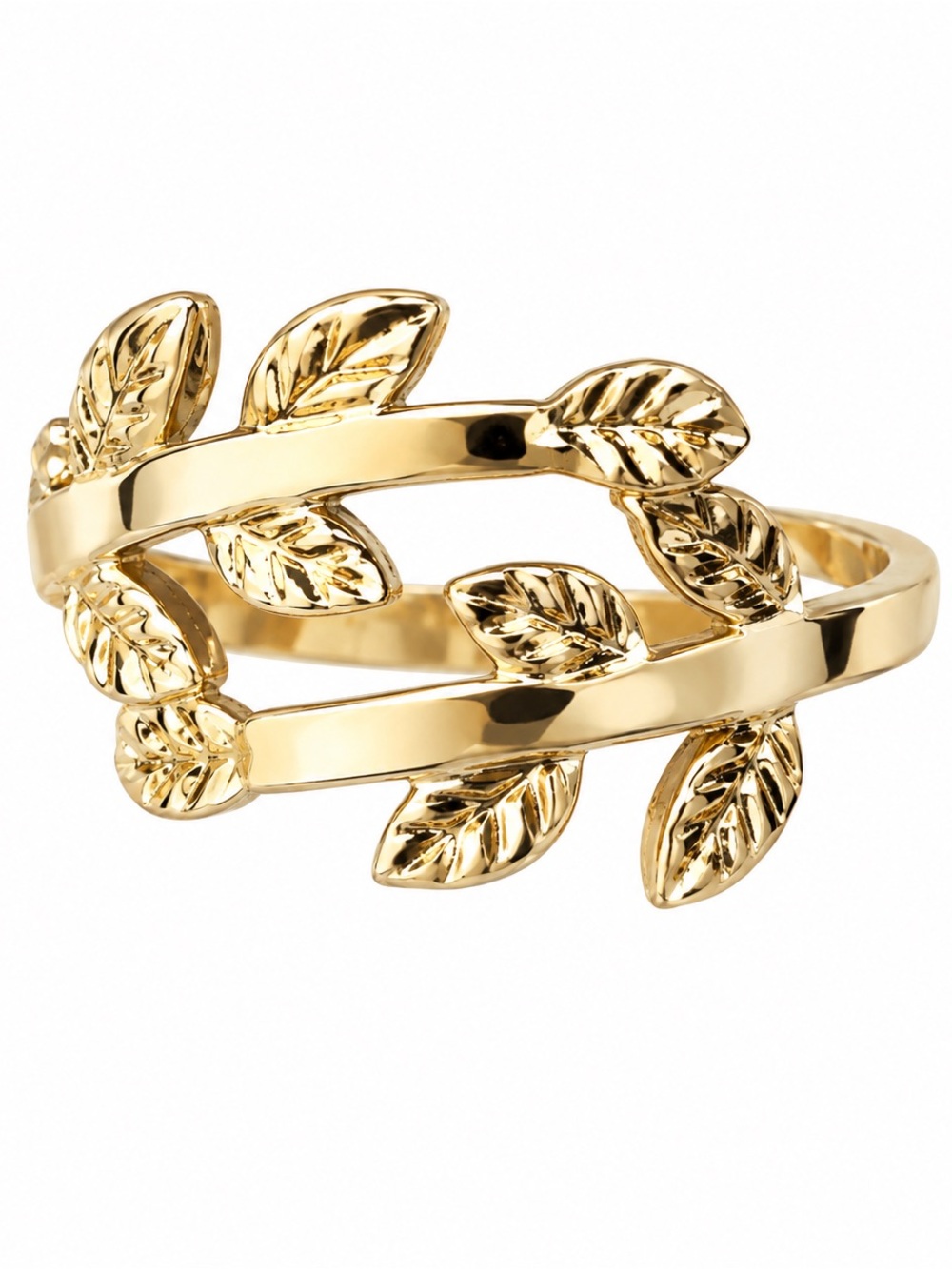 Gold Leaf Wrap Ring - Women Jewelry